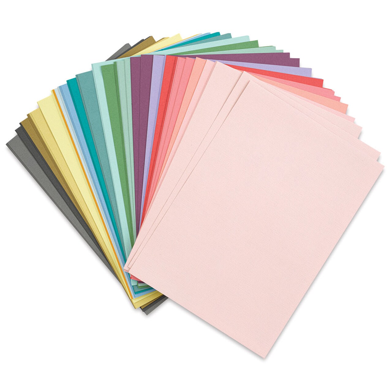 Sizzix Surfacez Cardstock - Assorted Colors, Package of 80 Sheets, 8-1/4"W x 11-3/4"L, 216 gsm